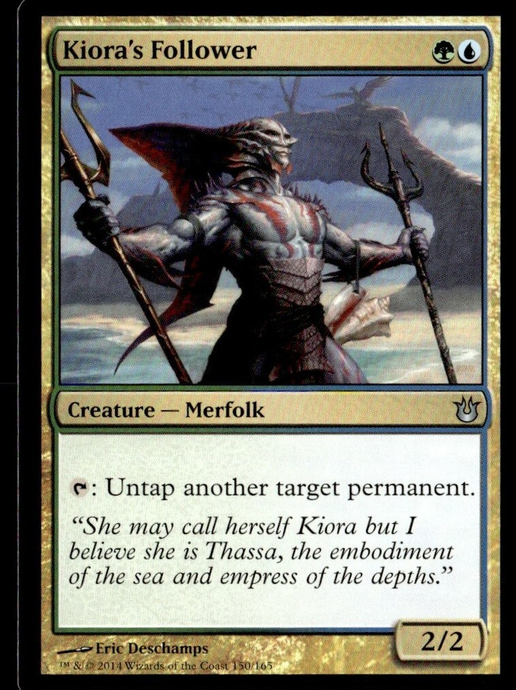 2014 Born of the Gods Promos Kiora's Follower Promo/Uncommon #150