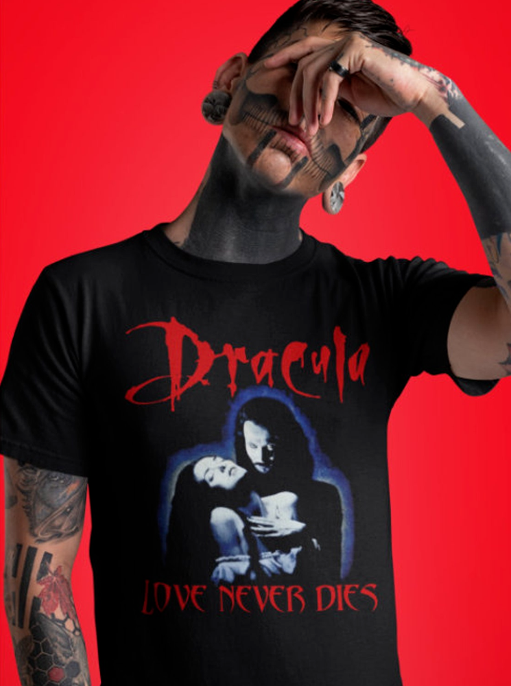 Dracula Bram Stoker Vampire Horror Movie Love Never Dies Unisex T-Shirt
