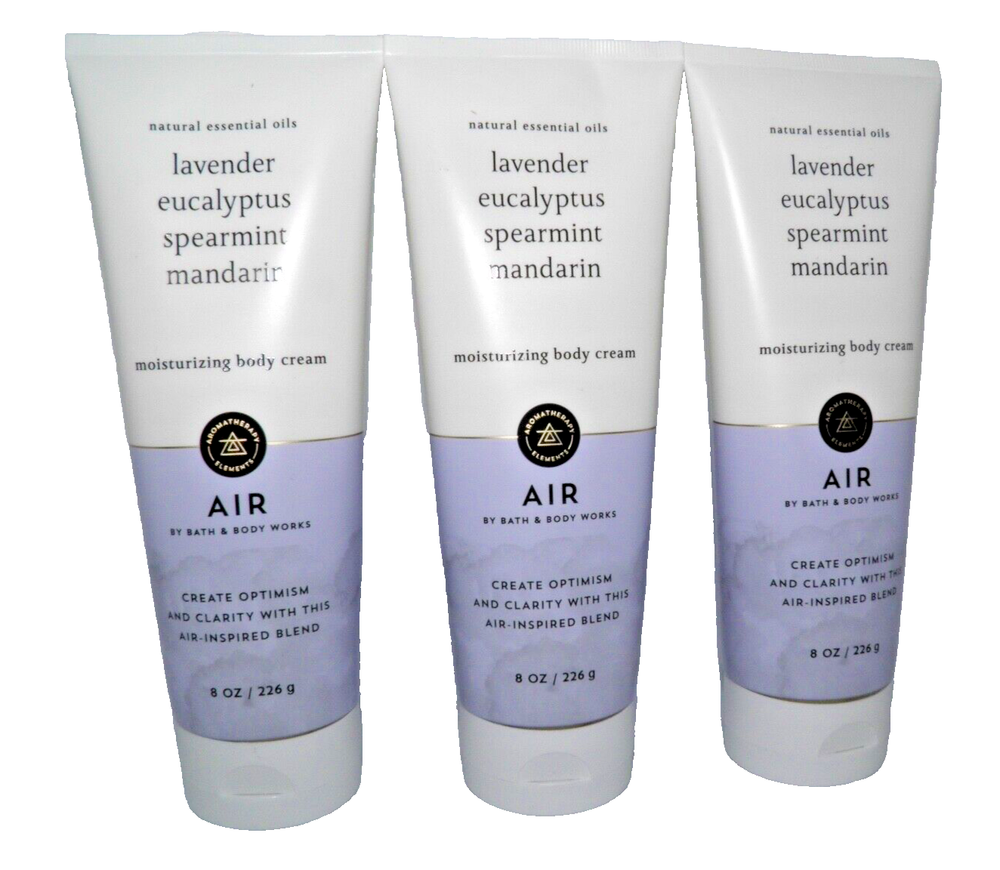 3 Bath Body Works AIR Lavender Eucalyptus Spearmint Mandarin Cream Aromatherapy
