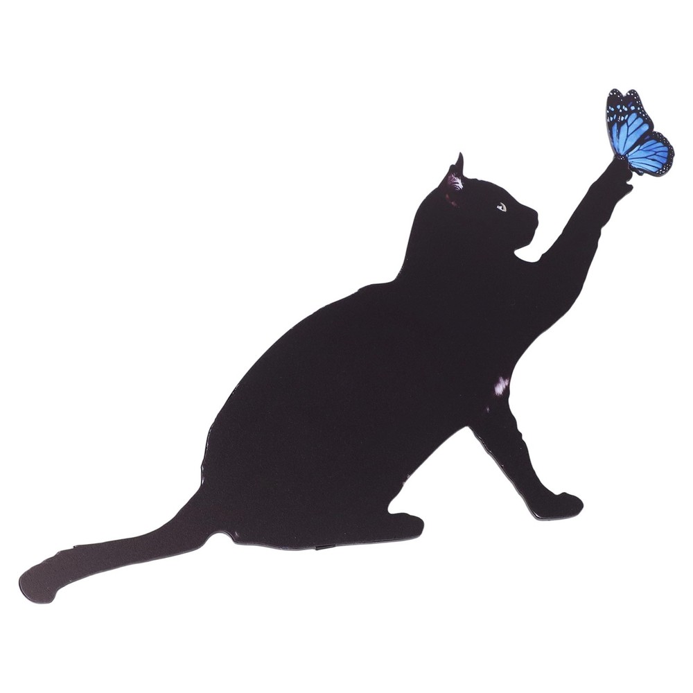 Stylish Acrylic Cat Sculpture for Lawn Bird Deterrent