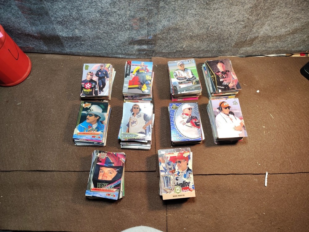 Lot Of 400 Plus NASCAR Trading Cards Different Drivers