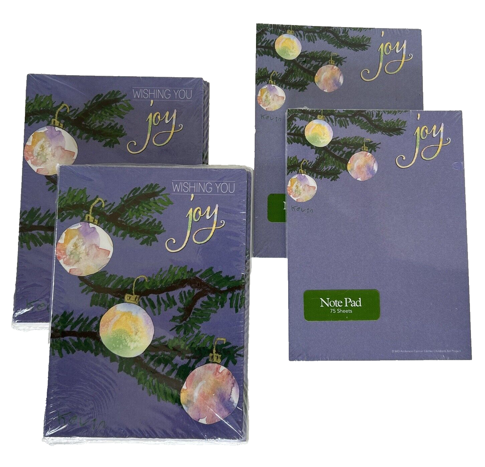 30 Festive Christmas Cards & 2 Holiday Note Pads - Joyful Holiday Wishes