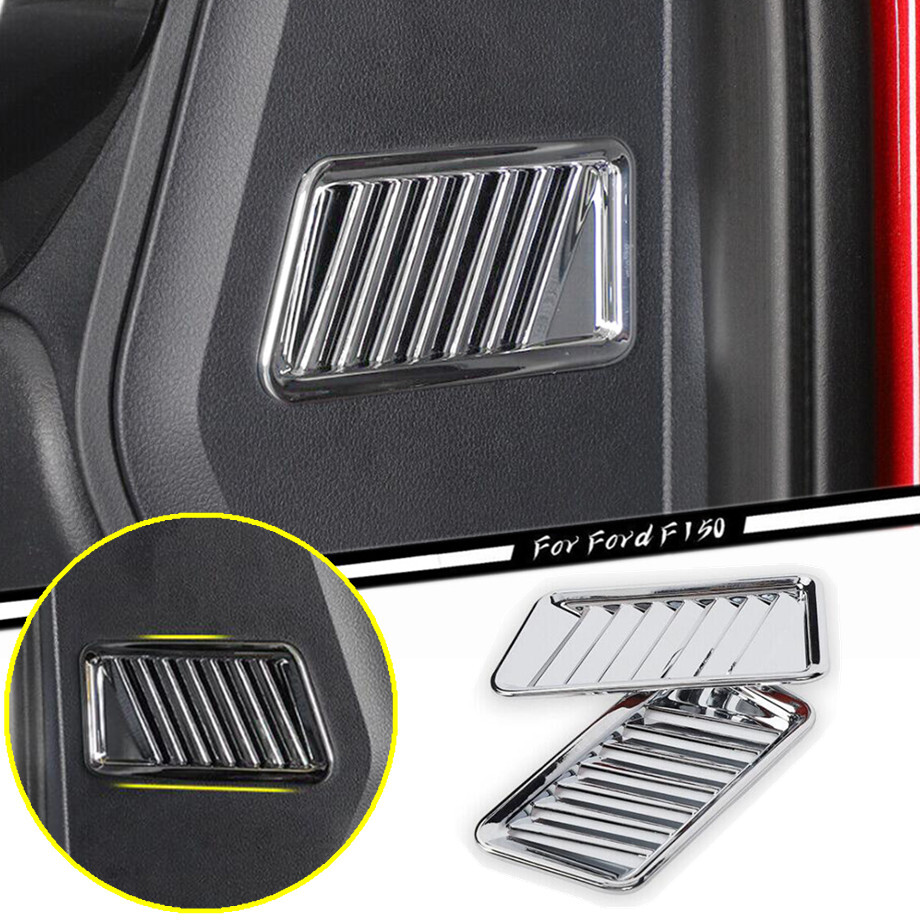 For 2021-2023 Ford F150 F-150 Chrome Side Air Conditioner Vent Outlet Cover Trim