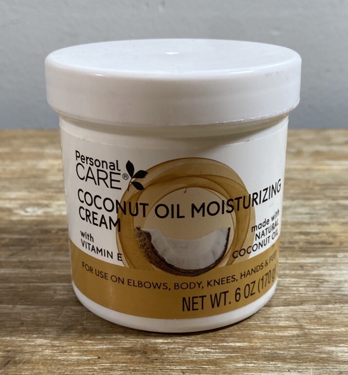 Coconut Oil & Vitamin E Moisturizing Cream for Personal Care 6 oz