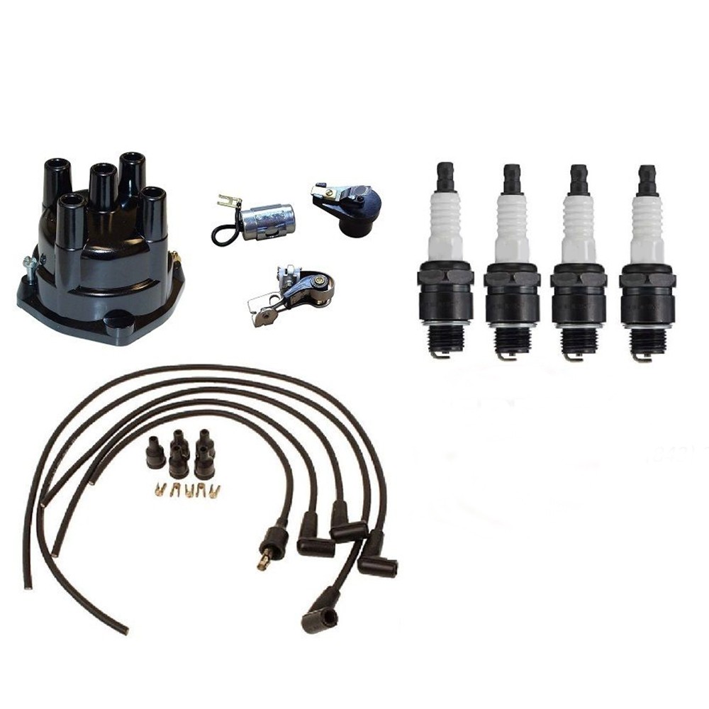 AR12000 Tune-Up Kit, Spark Plugs, Wiring Set, & Distributor Cap Fits John Deere