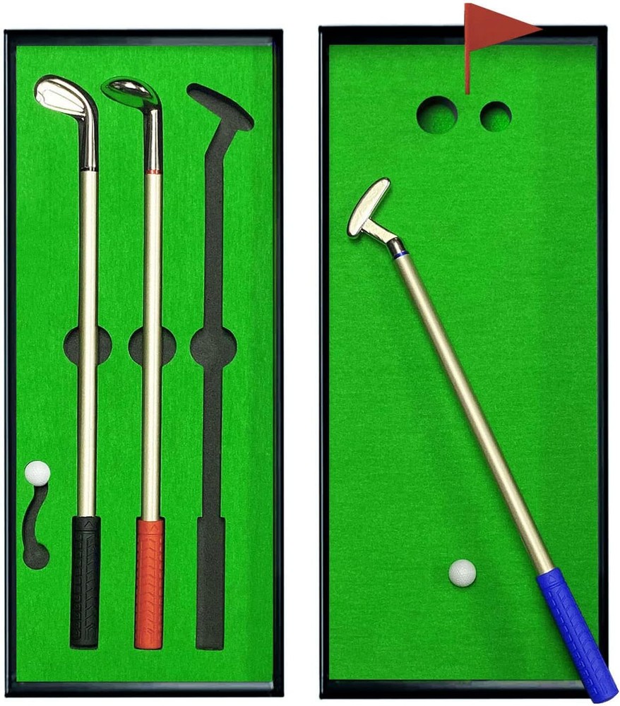 Fathers Day Golf Putting Green Pen Set Gift for Dad from Wife Daughter Son-image