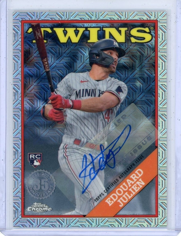 2023 TOPPS BASEBALL MOJO RETRO AUTOGRAPH #14/99 Minnesota Twins Edouard Julien