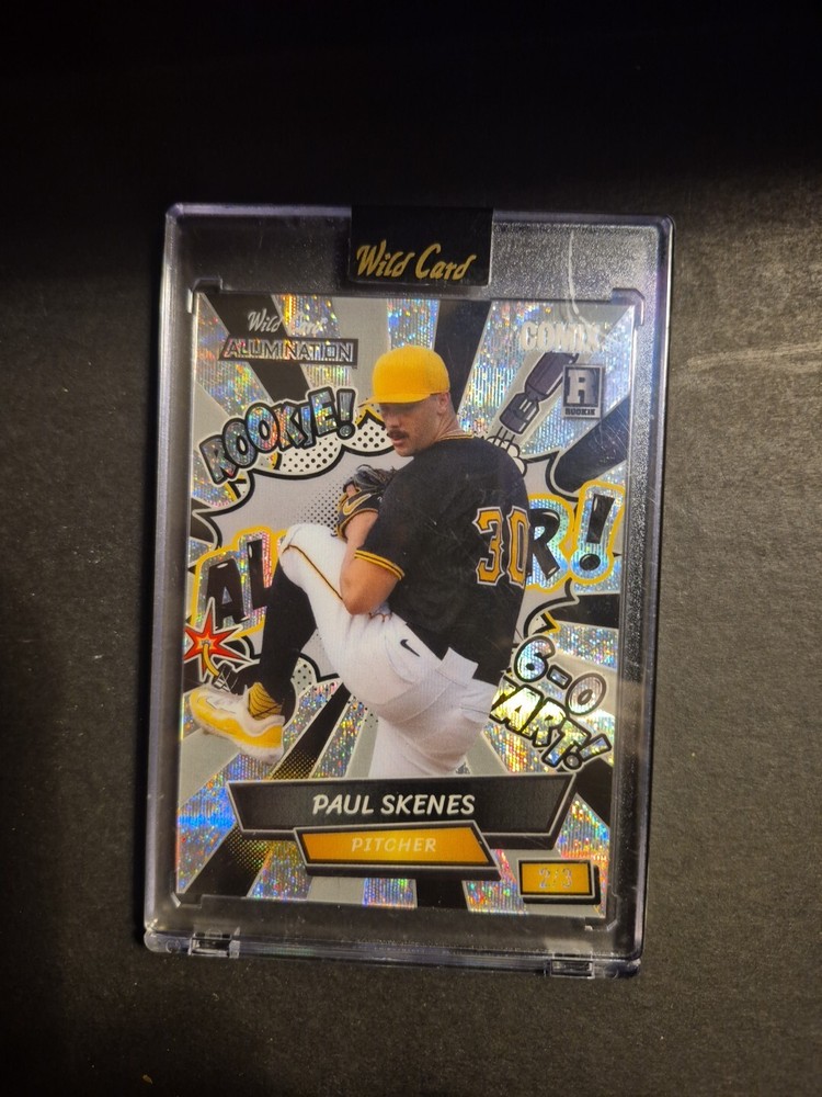 Baseball 2024 Wild Card Wild Alumination Comix Rookie Paul Skenes 2/3 ACSA-PS3