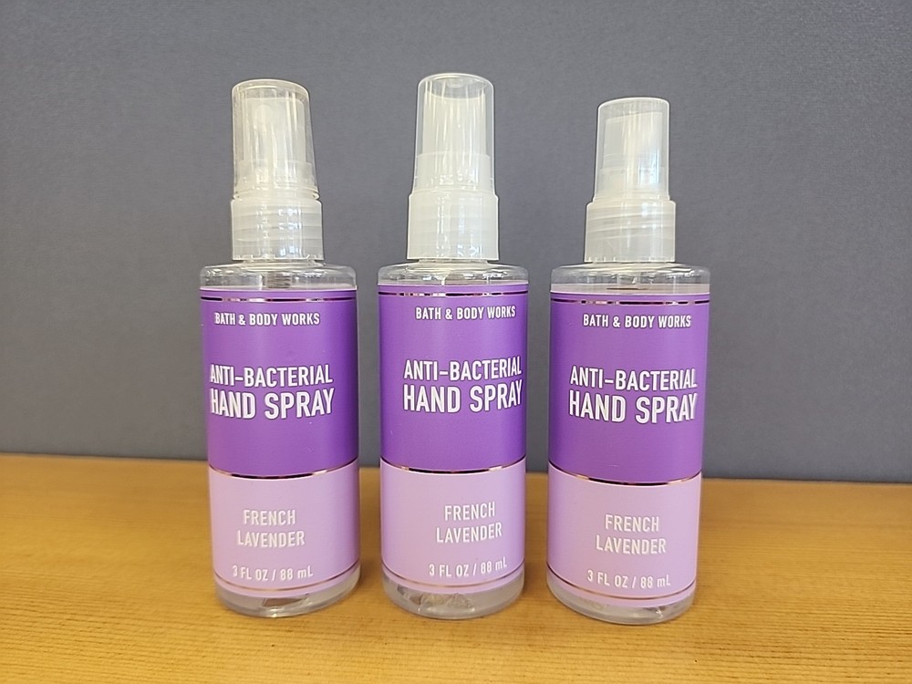 3: Bath & Body Works Anti Bacterial Hand Spray French Lavender 3 oz / 88 ml Read