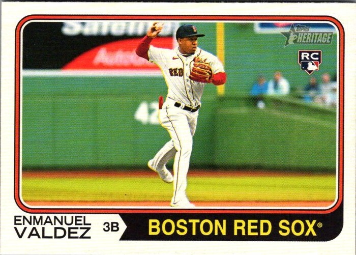 2023 Topps Heritage High Number - #631 Enmanuel Valdez (RC)