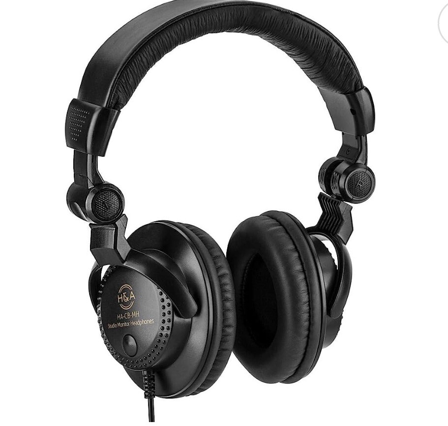 H&A Closed-Back Studio Monitor Headphones   NIB