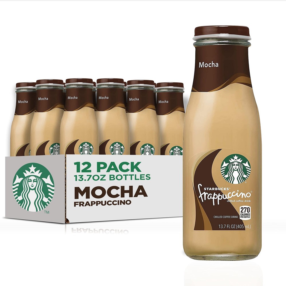 Starbucks Frappuccino Coffee Drink, Mocha, 13.7 fl oz Fl Oz (Pack of 12)