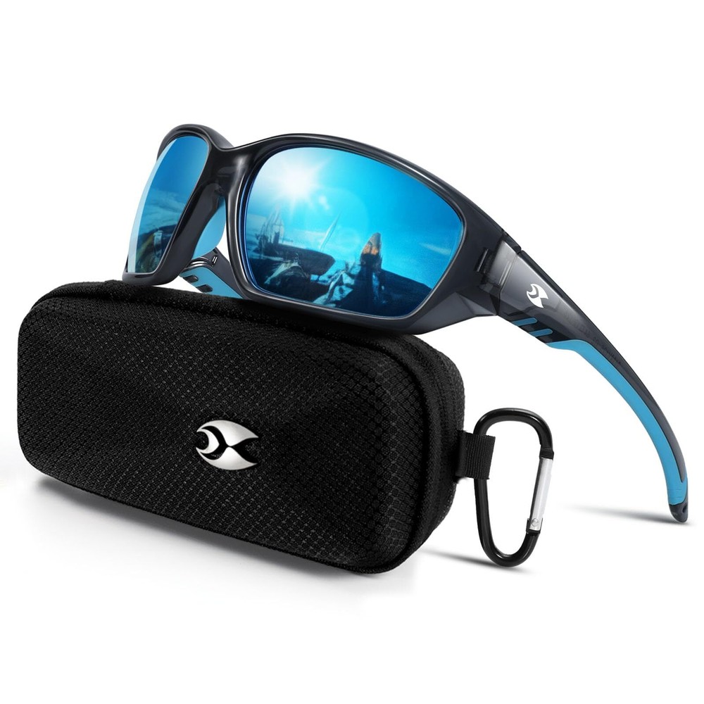 Men's & Women's Sports Polarized Sunglasses – UV400 Protection Wrap Frame