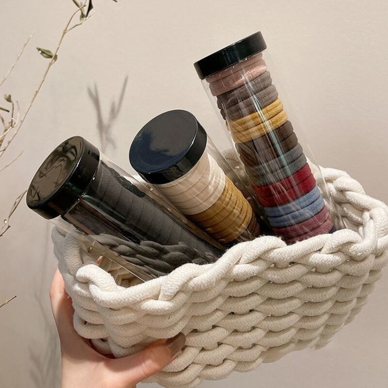 20 High Elastic Seamless Multi-color Hair Ropes Accessories per Box