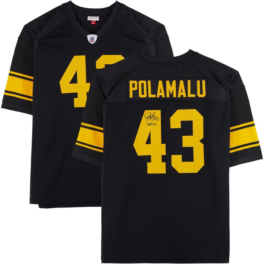 Troy Polamalu Pittsburgh Steelers Signed Mitchell & Ness Authentic Jersey w/Insc