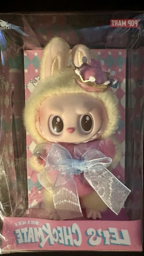 Authentic Labubu Monsters Let's Checkmate Series Queen Vinyl Plush with Hanging Card