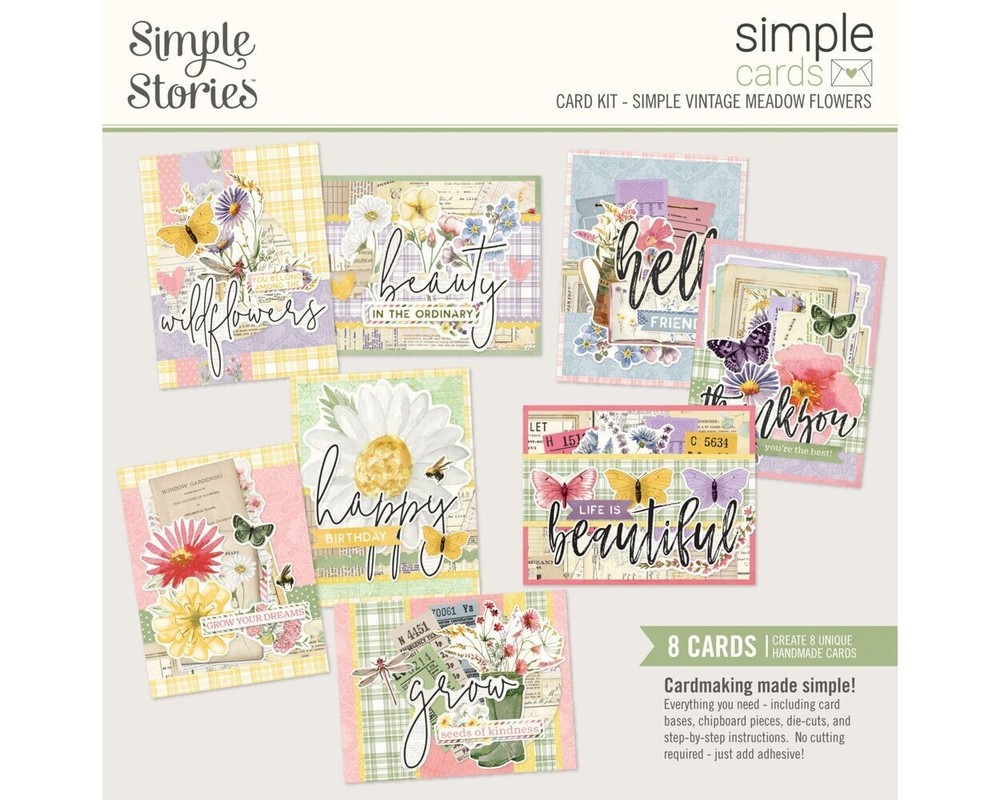 Simple Stories ~ SIMPLE VINTAGE MEADOW FLOWERS ~ Card Kit
