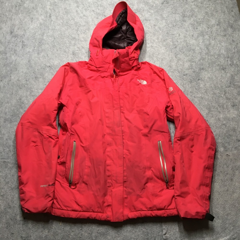 North Face Summit Series HyVent Alpha Jacket Womens Medium M Hot Pink Insulated