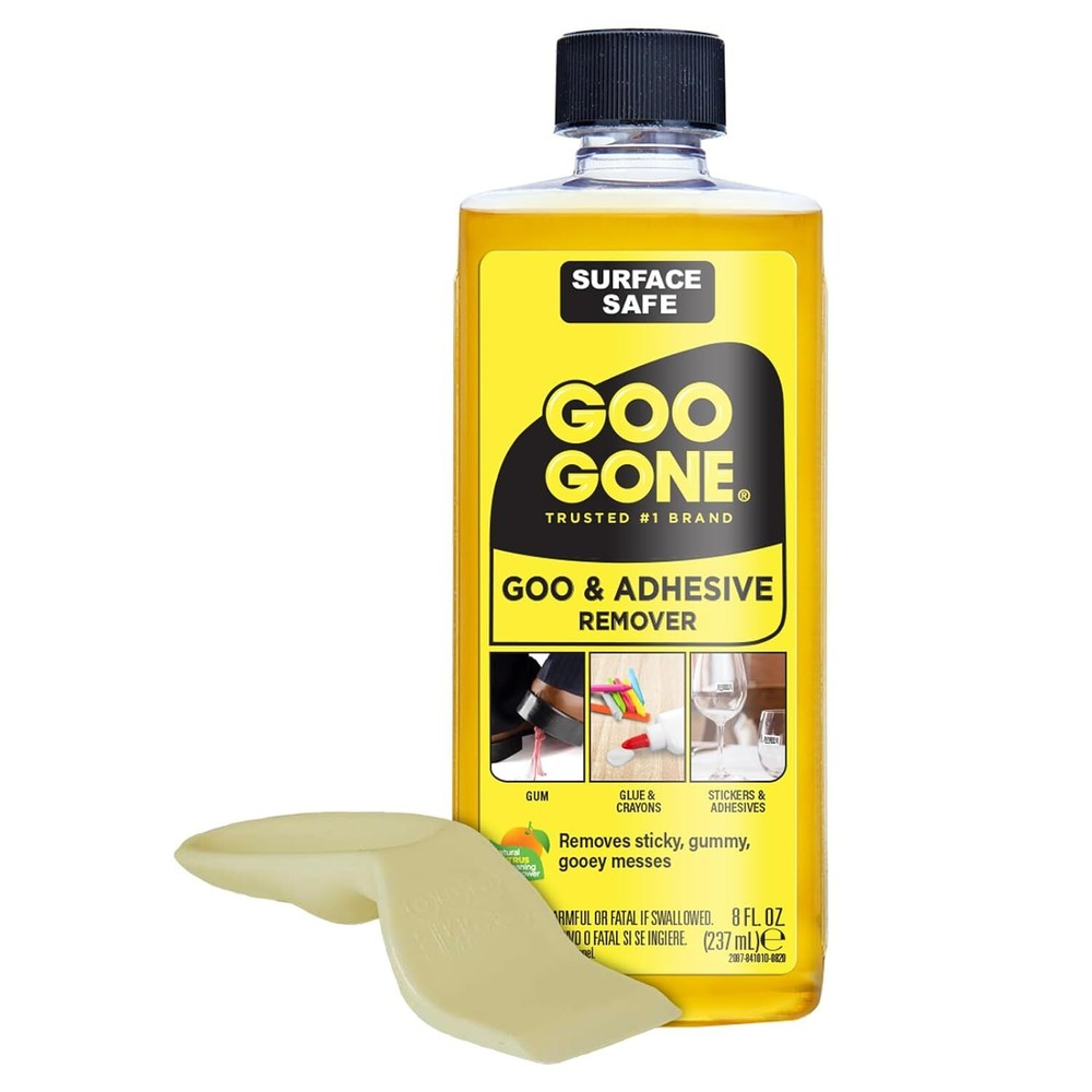 Goo Gone Original Liquid 8 oz Safe Adhesive Remover for Surfaces