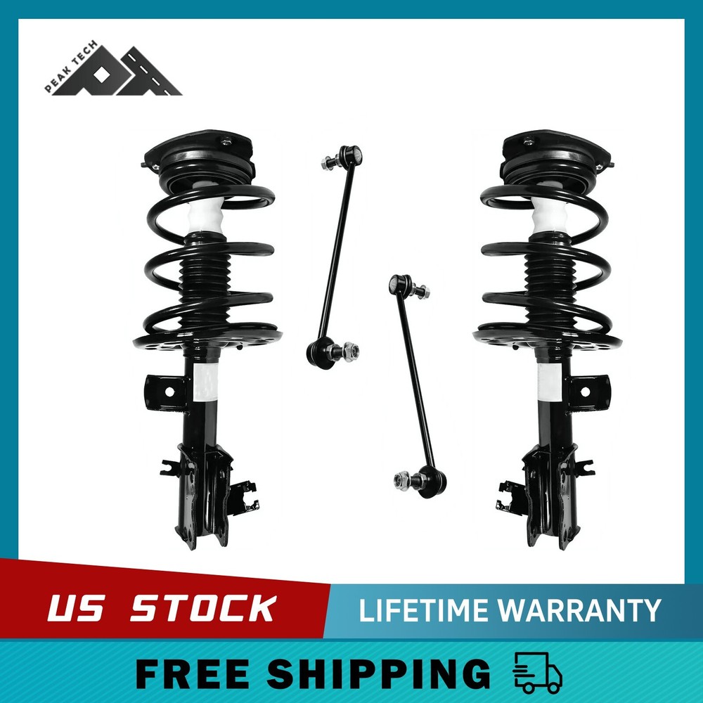 2x Front Struts & Sway Bars Kit for 2007-2012 Nissan Altima