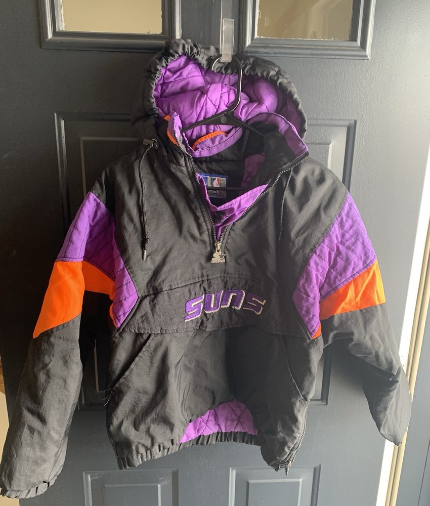 Vintage Phoenix Suns Starter Puffer Jacket Size Large NBA 90s Style