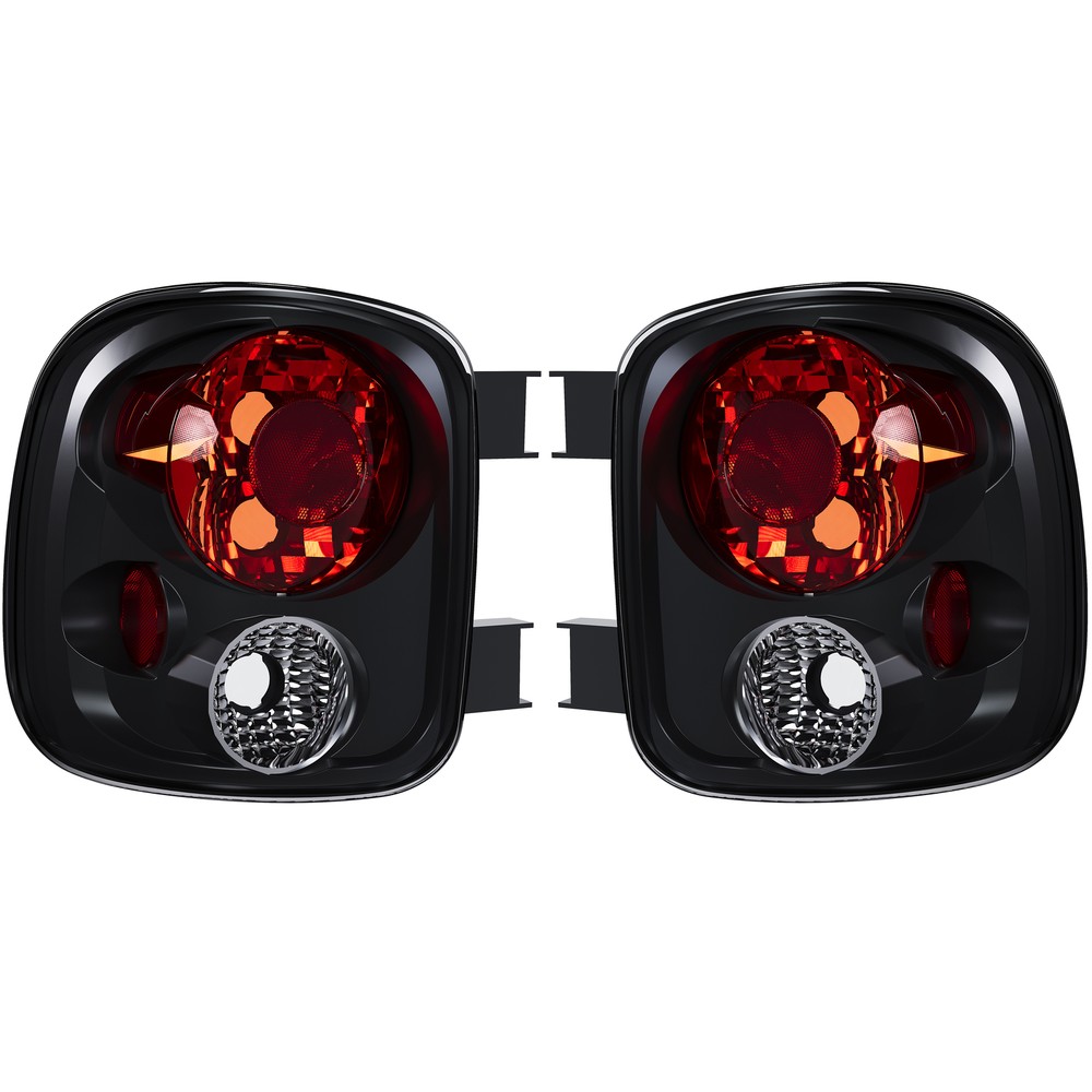 Black Smoked Tail Lights for 1999-2004 Chevy Silverado Sierra Stepside