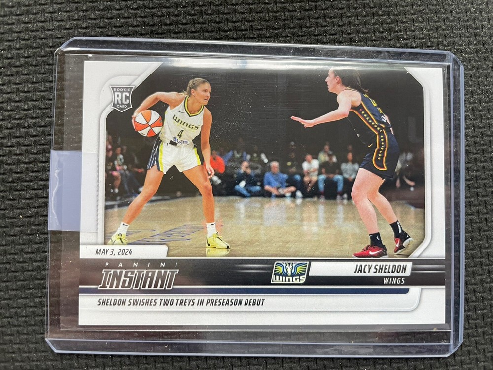 JACY SHELDON  2024 PANINI INSTANT WNBA #3 PRESEASON DEBUT w CAITLIN CLARK SP/525