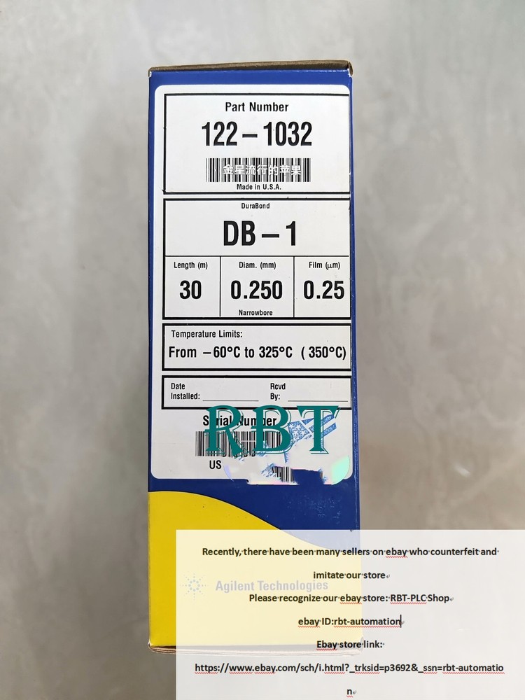 Agilent 122-1032 Gas Chromatography Column brand new