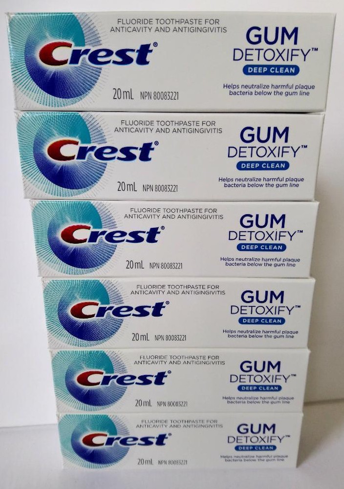 6 GUM Detoxify Deep Clean Toothpaste Travel tubes Exp 2026 CLEARANCE SALE!!-image
