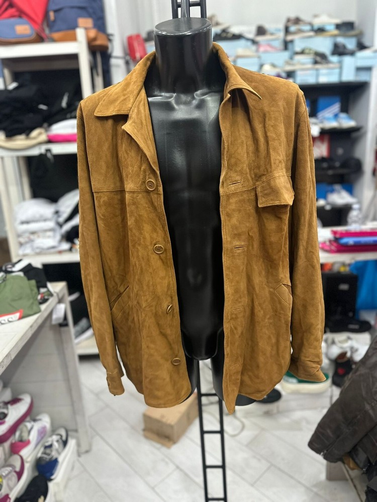 Vintage Conbipel Brown Leather Jacket for Men Size 54 Model LLV436
