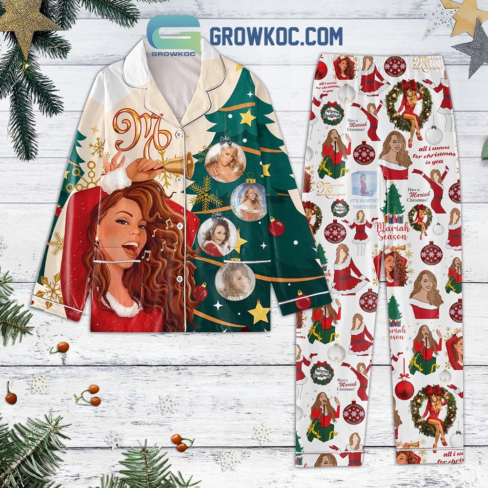Mariah Carey All I Want For Christmas Is You Festive Pajama Set
