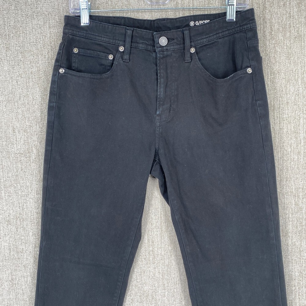G/Fore Pants Mens 30X32 Black Slim Straight Denim Stretch Golf Performance