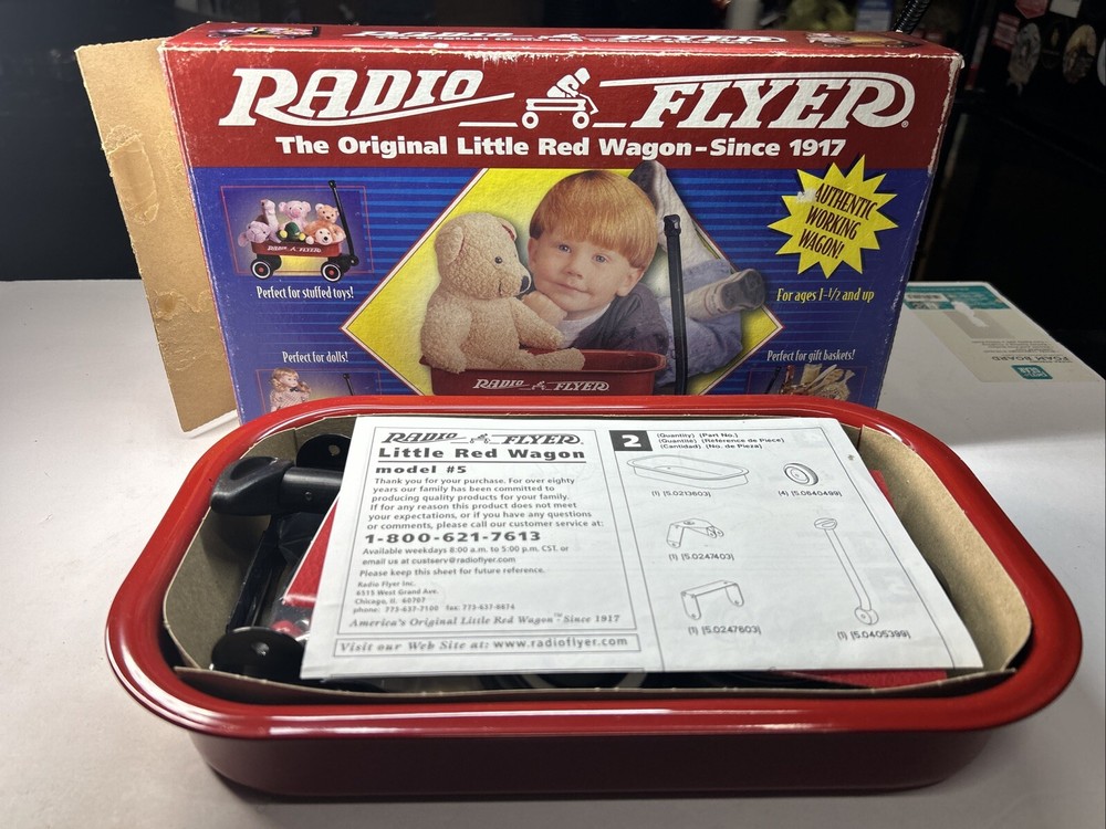 Radio Flyer Wagon Model #5 Little Red Steel 12