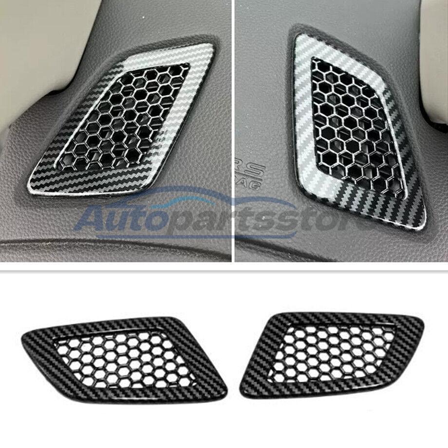 For Honda CR-V CRV 2023 Carbon Fiber Car Dashboard Air Vent Outlet Cover Trim 2P