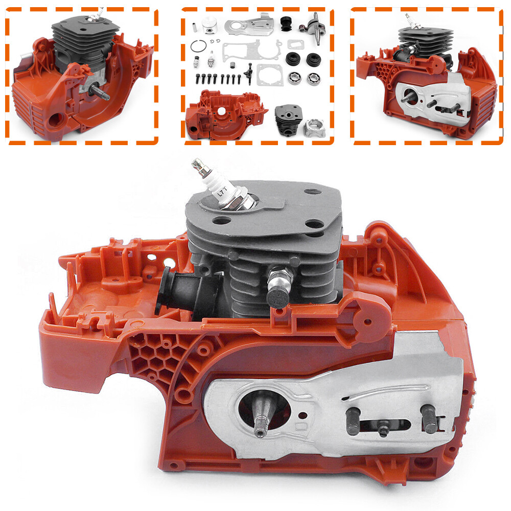 Husqvarna 350 340 345 44mm Chainsaw Piston Cylinder Crankcase Motor Kit New