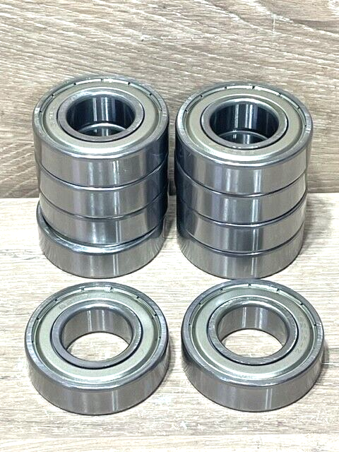 6205-ZZ C3 SR12 Premium Metal Shielded Ball Bearing, 25x52x15,  (QTY Of 10)