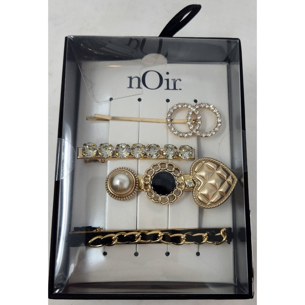 Sparkly Noir Assorted Hair Clips Barrette Jewelry Set