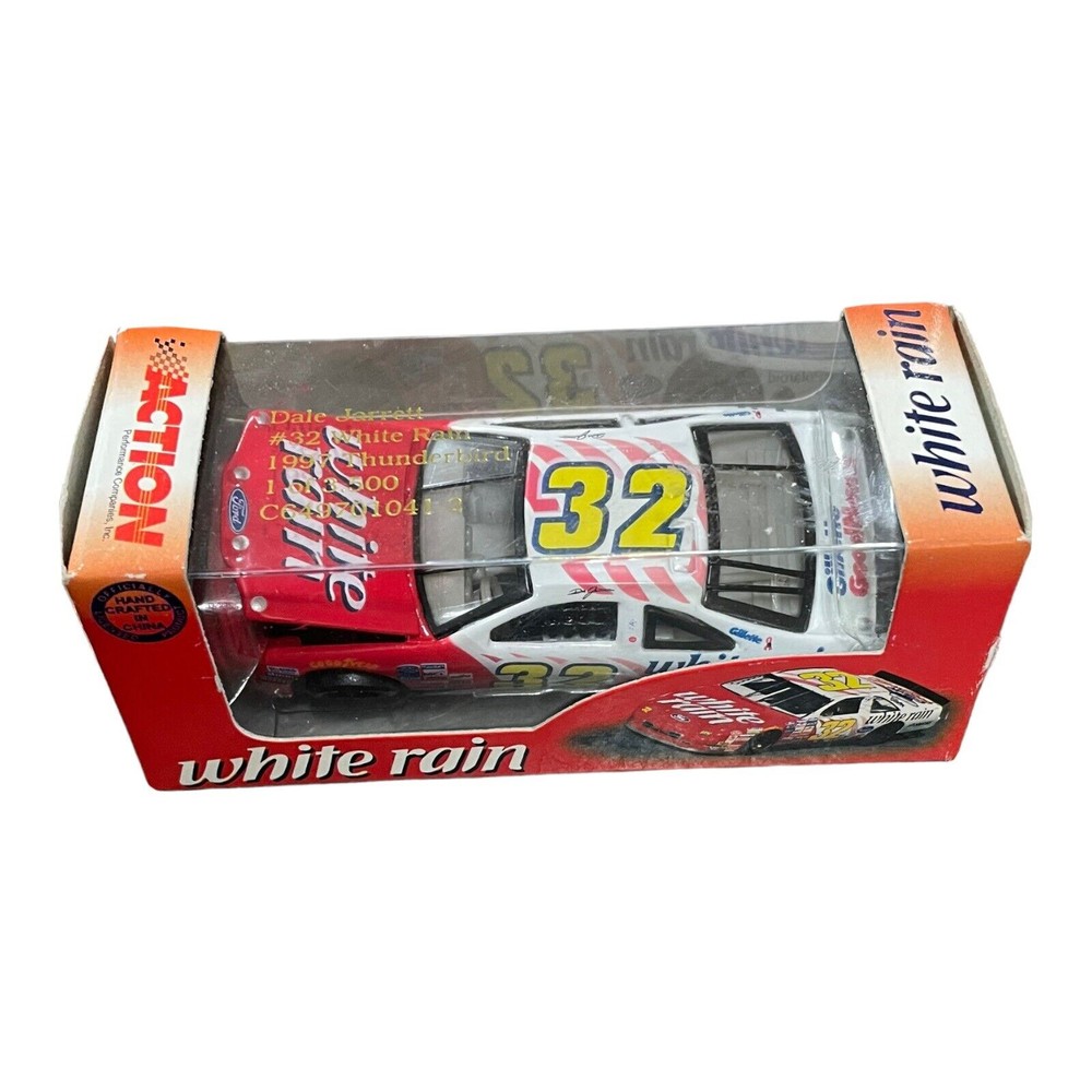 DALE JARRETT 32 White Rain Ford Thunderbird NASCAR 1997 Revell Model Car