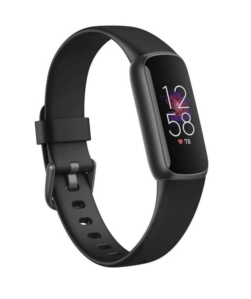 Fitbit Luxe Fitness Tracker with GPS Stress Management in Black Graphite  