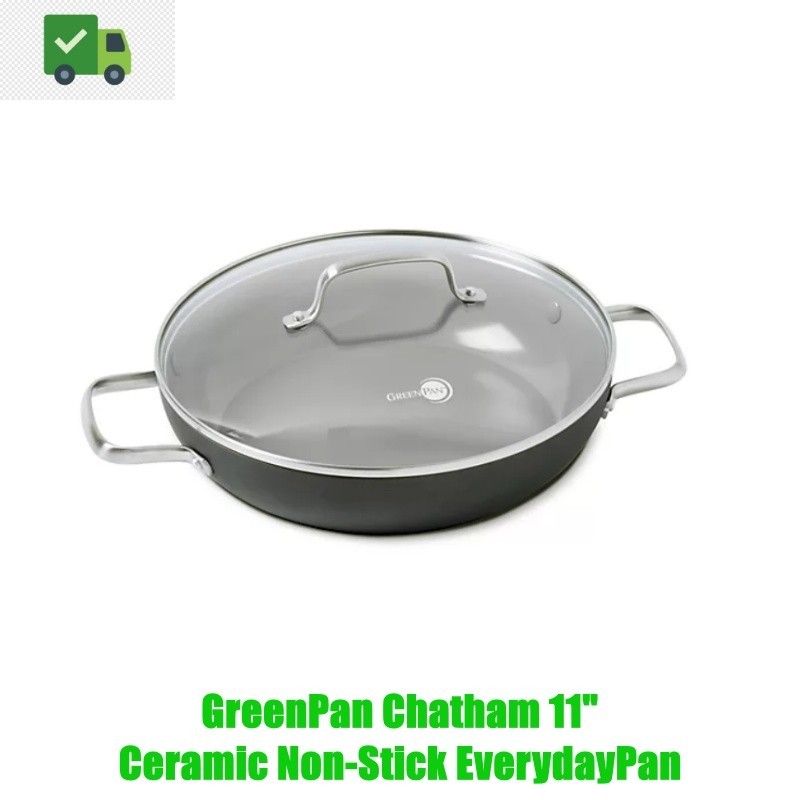 GreenPan Chatham 11-Inch Ceramic Nonstick Everyday Pan for Healthy Cooking