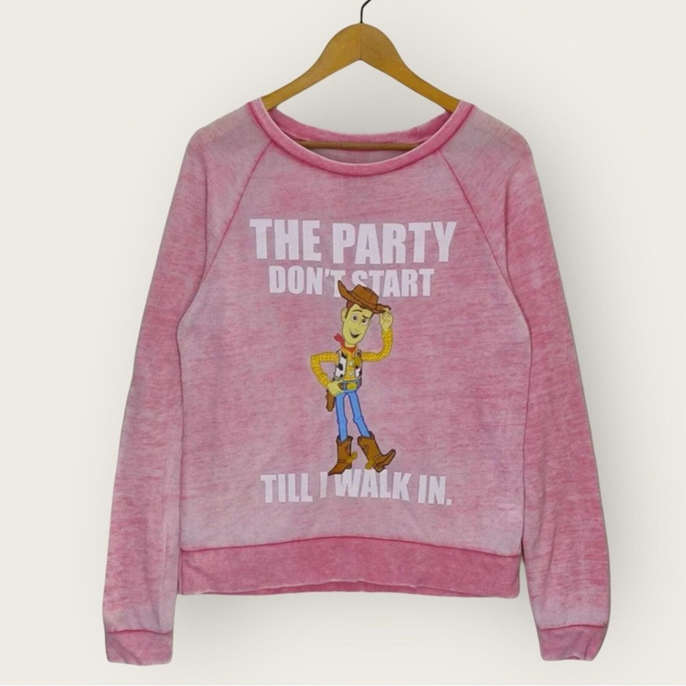Toy Story Woody Long Sleeve Vintage-Style Collectibles Tee in Red Sz XL Junior