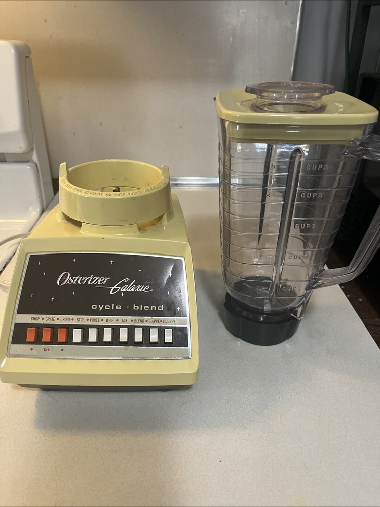 Vintage Oster Osterizer Galaxie 10 Speed Blender Tested “cycle-blend” 869-14K