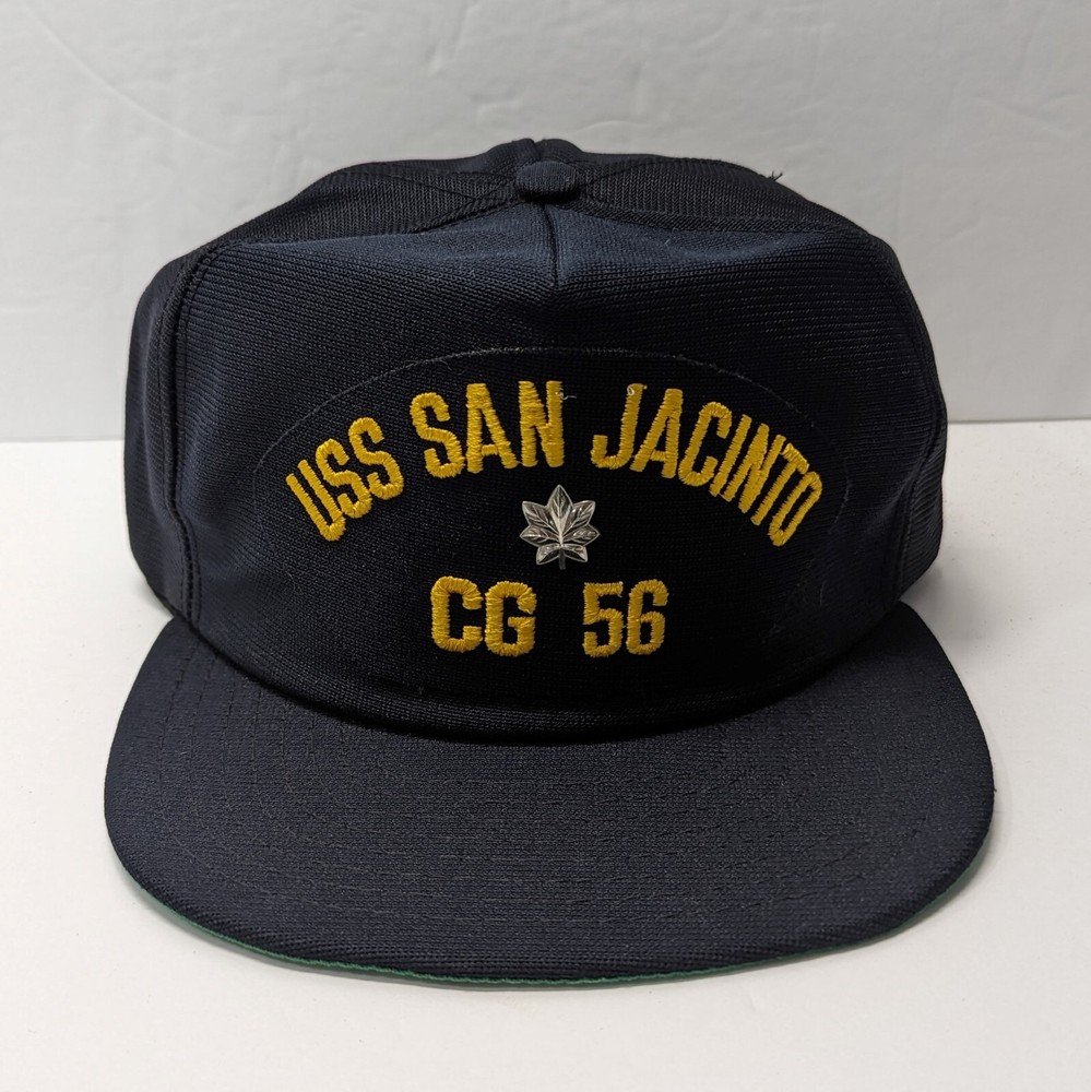 USS San Jacinto Baseball Hat Cap USA Snapback New ERA with Silver Navy Pin OSFA