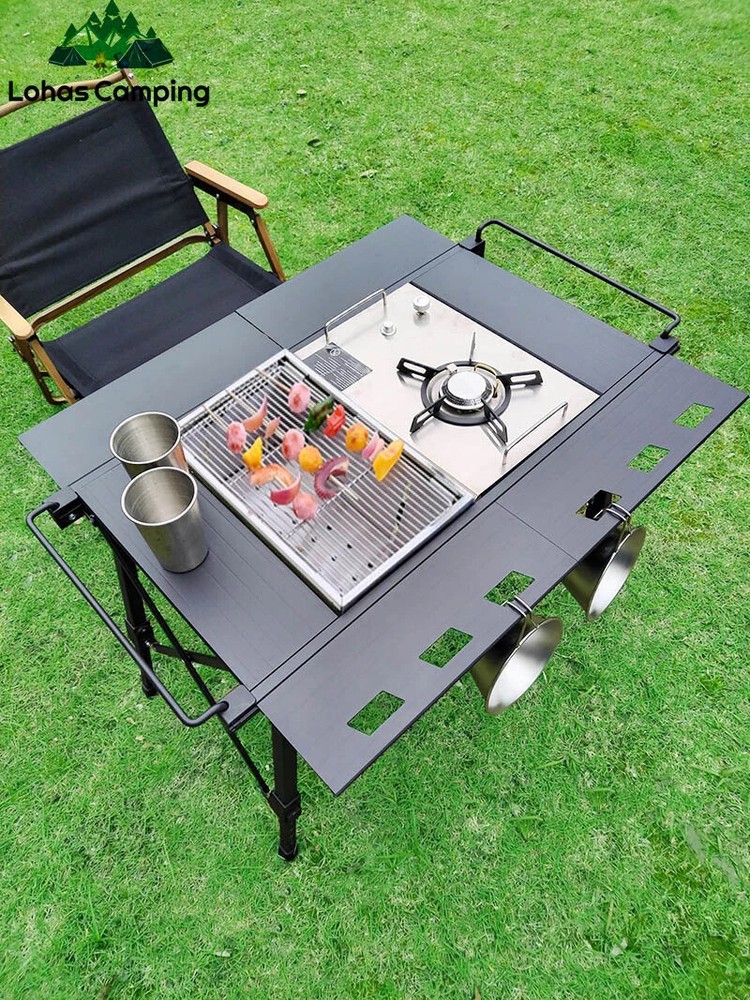 Lightweight Camping Folding Table Extend Table Multifunctional Adjustable New