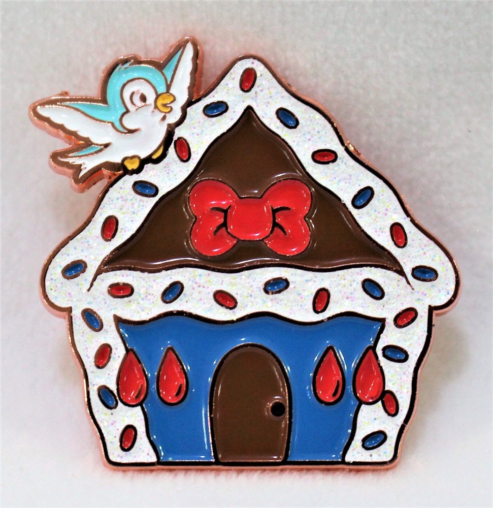 Loungefly Disney Snow White Gingerbread House Pin with Blue Bird  