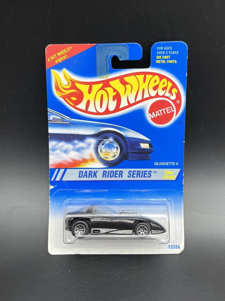 Hot Wheels 1995 Silhouette II Dark Rider Series 3/4 Mattel 299 7 Spoke Vintage