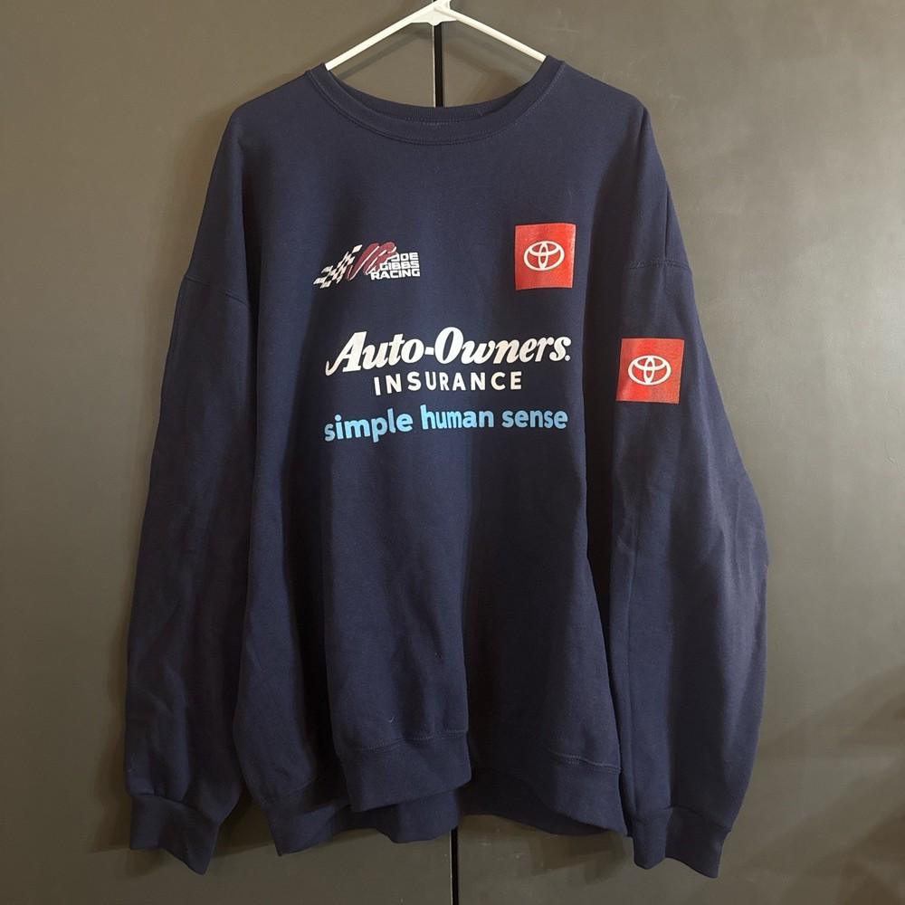Toyota TRD Joe Gibbs Racing Auto insurance  Sweatshirt Crewneck Race 2XL Rare