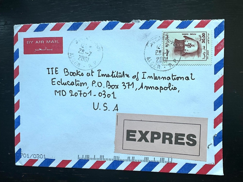 ALGERIA 2001 Superb Express Commercial Cover to USA