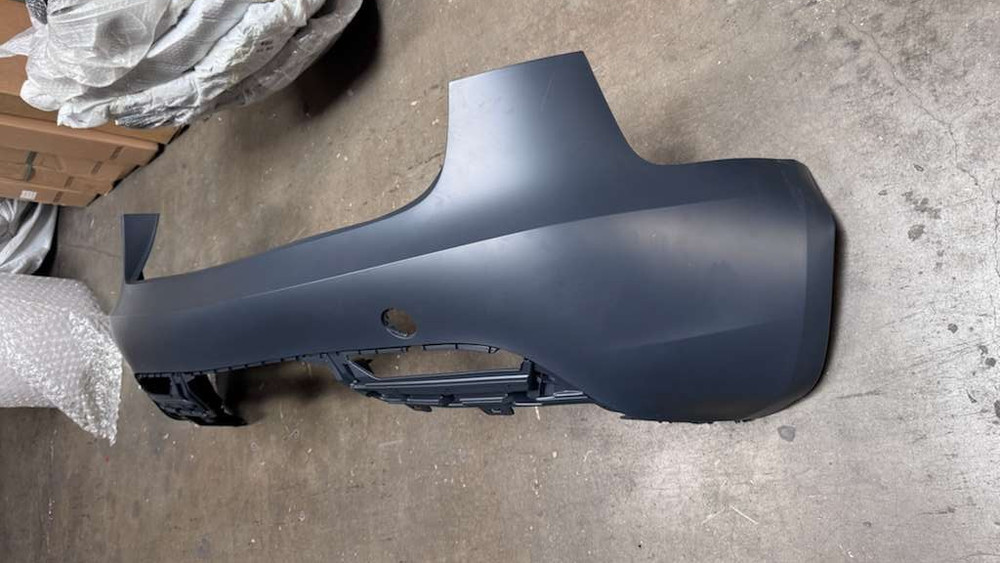 Rear Bumper Cover For Tesla Model 3 2024-2026 - Grey Primer - Broken Tabs