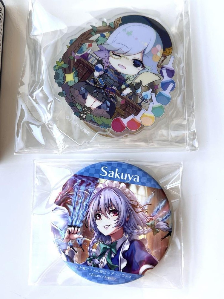 Touhou Project Izayoi Sakuya Acrylic Stand Can Badge Set Anime character